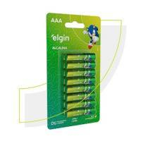 Pilha Alcalina AAA Com 16 Unidades Elgin Palito