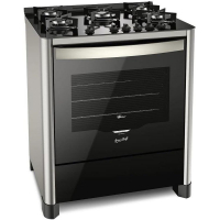Fischer Fogão De Piso À Gás 5 Bocas Grand Cheff Silver Bivolt
