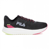 Tênis Fila Fastness Feminino Preto Rosa e Verde Limão