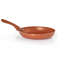 MODA DO CHEF Frigideira Antiaderente 24cm Laranja Graniflon Premium Alumínio