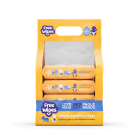 Free Wipes Baby Pack Com 4 Unidades