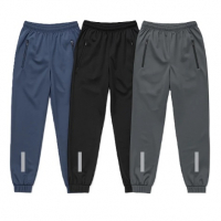 Kit 2 Calças Chimpa Academia Masculina Adulta Com Bolso Zíper Flanelada Jogger