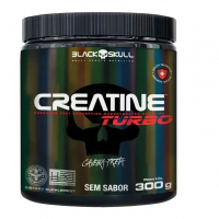 Suplemento Em Pó Black Skull Creatine Turbo Sem Sabor 300g