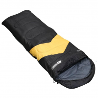 Saco De Dormir NTK Viper, Preto E Laranja | Solteiro, Poliéster 190T, Acampamentos