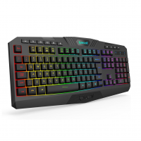 Teclado Membrana Gamer Redragon Harpe Wireless Preto