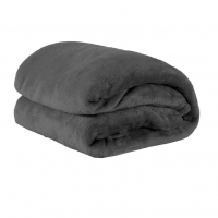 Cobertor Casal Manta Microfibra Fleece 01 Peça Chumbo - Marketplace