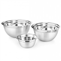 Bowls De Aço Inox 12/14/16 Cm 3 Tamanhos