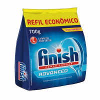Finish Advanced Detergente Para Lava Louças Em Pó, Limpeza Profunda, Refil 700g