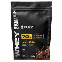 Whey protein Soldiers Nutrition em pó sabor Chocolate x 900g