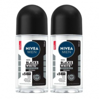 Desodorante Nivea Men 48h Black&White Roll-on - Kit Com 2