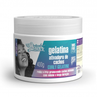 Gelatina Ativadora De Cachos Curly Gelatine Soul Power - Mantém A Finalização Por Mais Tempo - 400g