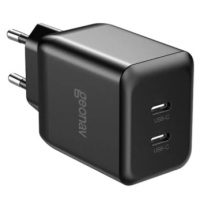 Carregador Turbo Universal 35w 2 Portas Usb-c Preto Geonav