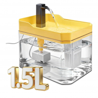 Fonte De Agua Para Gato Com Filtro 1.5L, Bebedouro Automático Para Cães E Gatos Silenciosa...