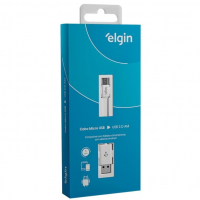 Cabo Micro Usb 2.0 Elgin 1 Metro Branco