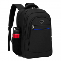 Mochila Reforçada Masculina Resistente Grande Notebook Executiva Trabalho Viagem escolar trabalho Preto Liso