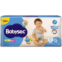 2 Fralda Babysec Galinha Pintadinha Ultrasec G 60 Und