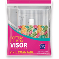 PlastLeo Cortina Para Box Coqueiro Visor Cristal (1,35x2,00m) | Plast Leo