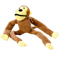Brinquedo Macaco Chalesco Para Cães – Pelúcia Interativa Para Brincadeiras