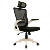 Cadeira De Escritório Ergonômica Giratória, Encosto De Cabeça Ajustável