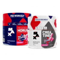 Kit Pré Treino Hórus 7 Belo + Creatina 7 Belo Max Titanium 300g Framboesa 150mg