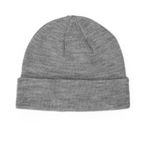Gorro Com Dobra Cinza Claro