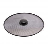 LYOR - Tampa Protetora Para Frituras De Metal Revestida Com Plástico Preta 25cm