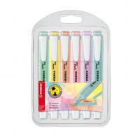 STABILO Swing Cool Pastel Marca Texto – Estojo Com 6 Unidades – Em 6 Cores Pasteis