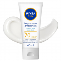 NIVEA SUN Protetor Solar Facial Toque Seco Antissinais FPS 70 40ml
