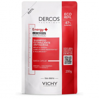 Refil Shampoo Estimulante Vichy Dercos Energy+ Tratamento Antiqueda 200g