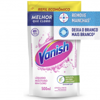 Tira Manchas Vanish Líquido Crystal White Para Roupas Brancas Refil Econômico 500ml