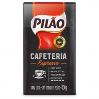 Café Pilão Torrado E Moído Cafeteria Espresso, Torra Forte, Embalagem A Vácuo Com 500g