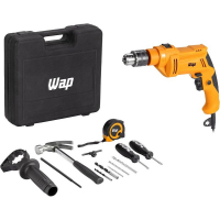 WAP Parafusadeira E Furadeira De Impacto WF 700K13 Mandril ½" 13mm Com Kit Maleta 700W 127V