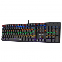 Teclado Mecânico Gamer Redragon Valheim Iluminação Rainbow Preto Switch Brown