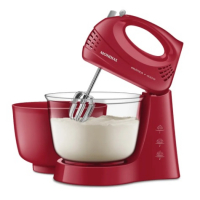 Batedeira Prática B-45-r 400w Vermelha Mondial Cor Vermelho