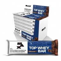 Max Titanium Top Whey Bar - 12 Unidades De 41G Brigadeiro