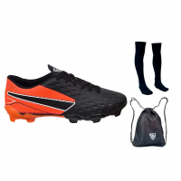 Kit Chuteira Campo Impactor Adulto Infantil + Meião Bolsa