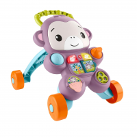 Fisher-Price Andador Para Bebês Aprenda Comigo Amigo Macaco Para Crianças A Partir De 6 Meses
