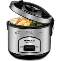 Panela Elétrica De Arroz Mondial Pratic Rice Pe-43 Inox - 127v