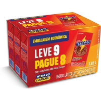 Bebida Láctea Nescau Prontinho 180ml Leve 9 Pague 8
