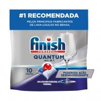 Detergente Para Lava Louças Em Tabletes Finish Quantum All In 1 Com 10 Unidades