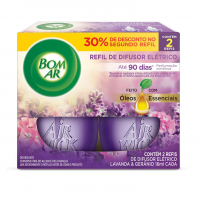 Bom Ar - Refil Difusor Elétrico Lavanda, Embalagem Promocional.