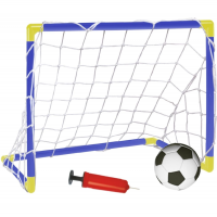 Brinquedo Futebol Kit Mini Trave Golzinho Infantil Com Bola E Bomba Jogo Chute A Gol