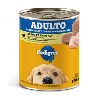 Ração Úmida Pedigree Patê de Frango 280 g - 24 un.