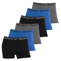 Kit 6 Cueca Boxer Reebok Microfibra Cueca Sem Costura Cueca Box Confortável Macia Lisa Cueca Adulto