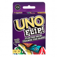 UNO Flip, Jogo De Cartas Com Baralho De Dois Lados E Caixa Resistente