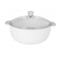 WOLFF - Caçarola com Tampa de Vidro 1,5L Branco Opalino