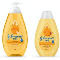 Kit Johnson's Baby Shampoo Glicerina Para Bebê, 750ml + Condicionador Infantil Johnson's Baby Regular 400 Ml