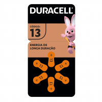 Duracell Pilhas Auditivas Nº 13 Pack 6 Unidades