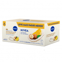 NIVEA Sabonete Vegetal Nutrição Da Natureza Manteiga De Karité & Lima Da Pérsia 80g (6 Un.)